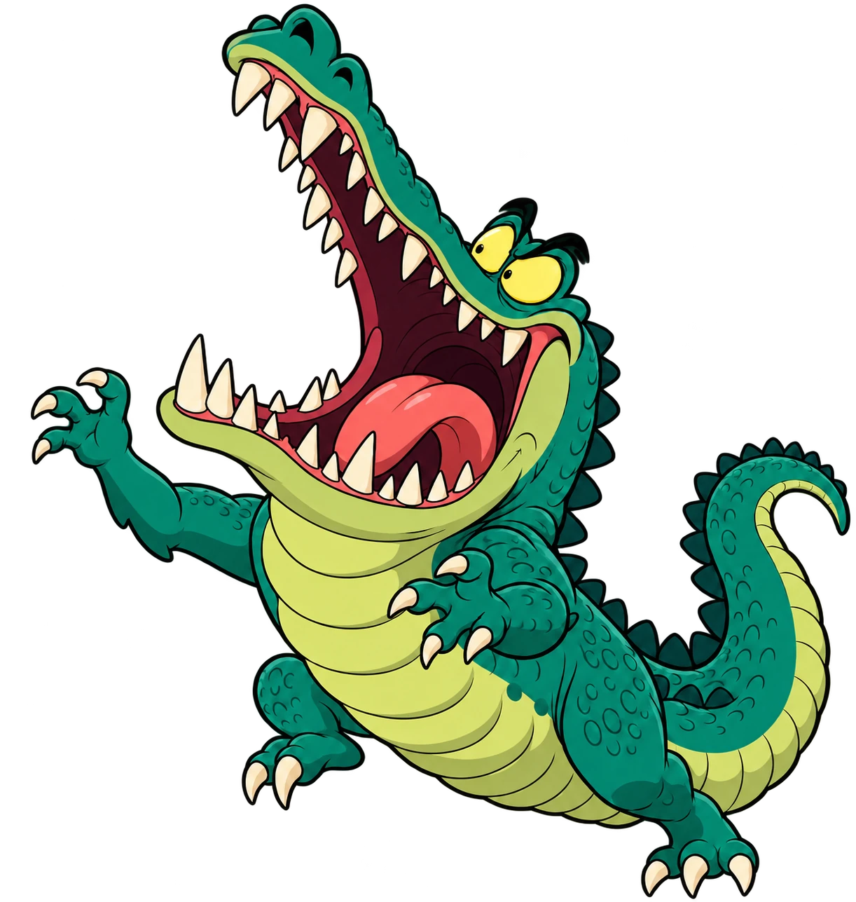 Hungry crocodile